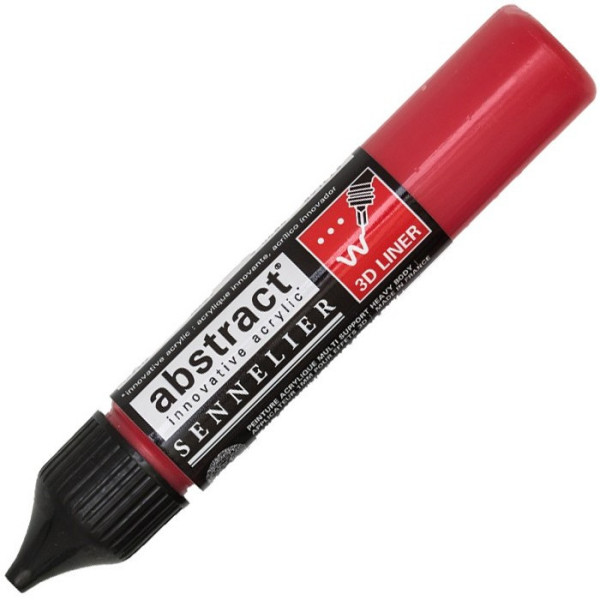 abstract-acrylique-acrylic-lot-de-5-27ml-3D-liner-primaires-primary-couleurs-colors-rouge-de-près