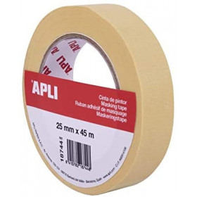 Ruban de masquage 25 mm x 45 m - APLI | Surdiscount