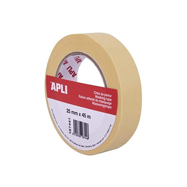 Ruban de masquage 25 mm x 45 m - APLI | Surdiscount