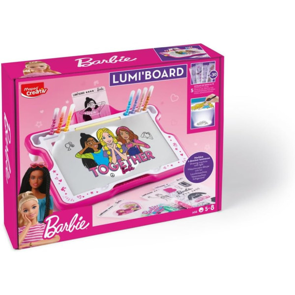 Machine à dessiner lumineuse - Barbie - Enfant - Lumi'board - Maped Creativ