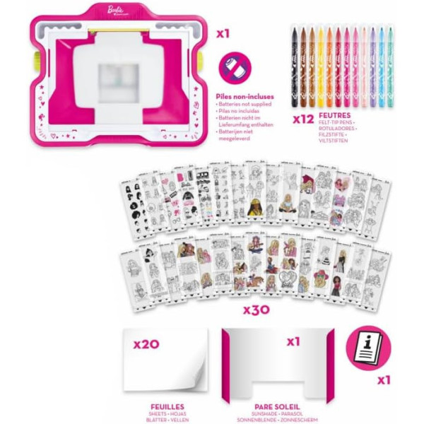 Machine à dessiner lumineuse - Barbie - Enfant - Lumi'board - Maped Creativ