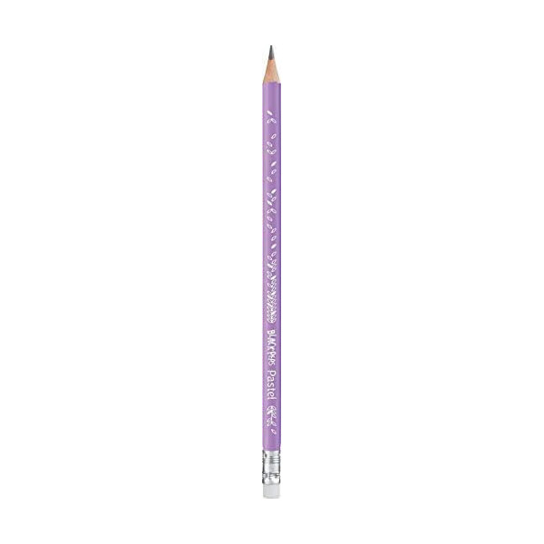 Crayons graphite - HB - Avec embout gomme - Couleurs pastel - Maped