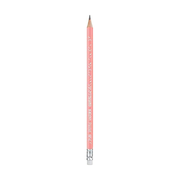 Crayons graphite - HB - Avec embout gomme - Couleurs pastel - Maped