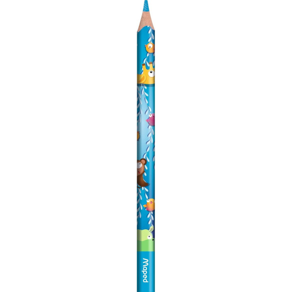 Crayons de couleur - Coloriage - Enfant dès 1 an - Mine large - 12 couleurs - Maped Jungle Fever