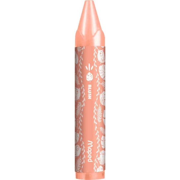 Crayons de cire - Coloriage - Enfant dès 1 an - Corps large - 12 couleurs - Maped Jungle Fever