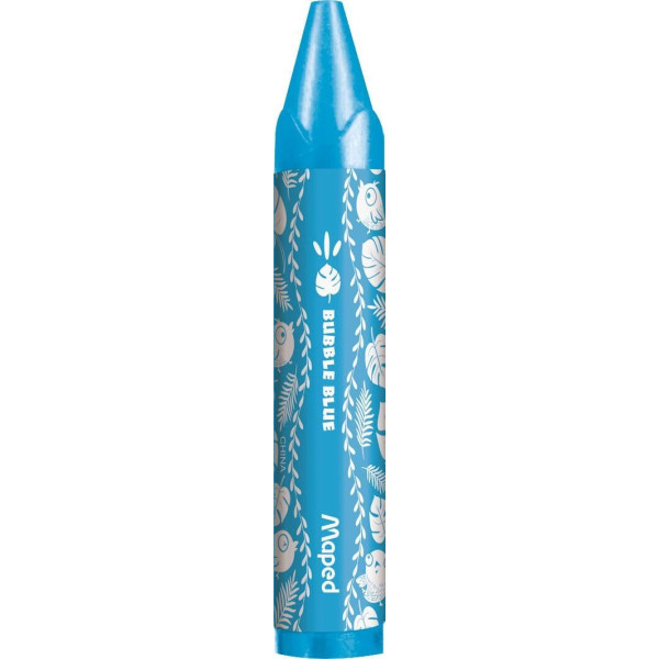 Crayons de cire - Coloriage - Enfant dès 1 an - Corps large - 12 couleurs - Maped Jungle Fever
