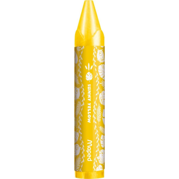 Crayons de cire - Coloriage - Enfant dès 1 an - Corps large - 12 couleurs - Maped Jungle Fever
