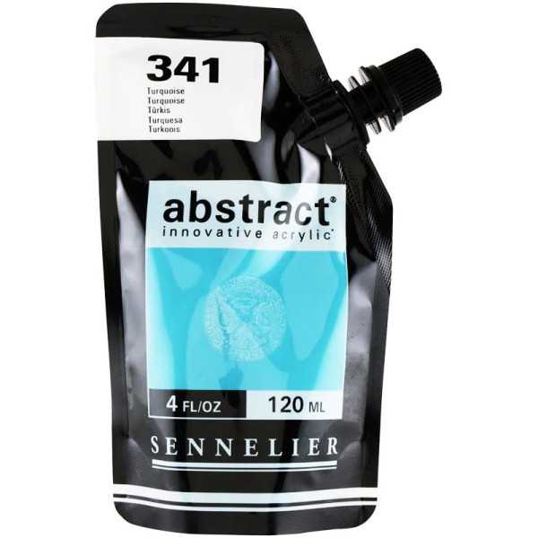 Sachet de peinture Sennelier Acrylique Abstract 120ml Turquoise Pas Cher