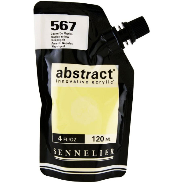 Sachet de peinture Sennelier Acrylique Abstract 120ml Jaune De Naples Pas Cher