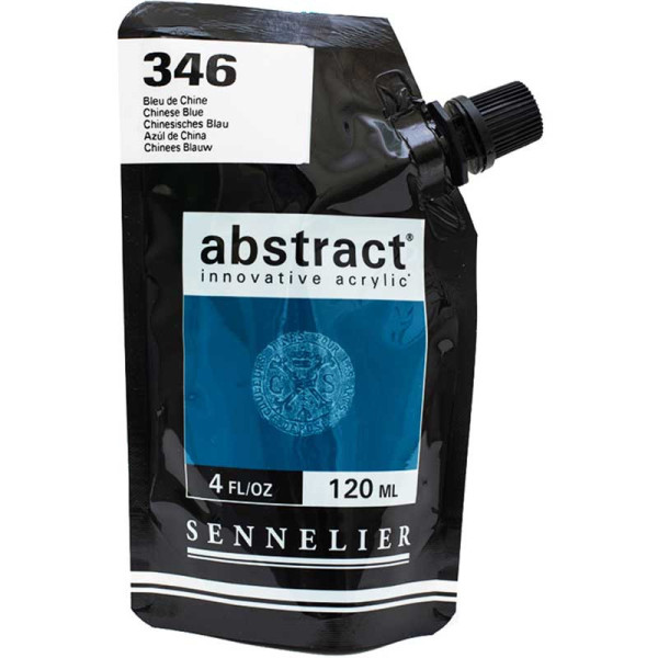 Sachet de peinture Sennelier Acrylique Abstract 120ml Bleu de Chine Pas Cher