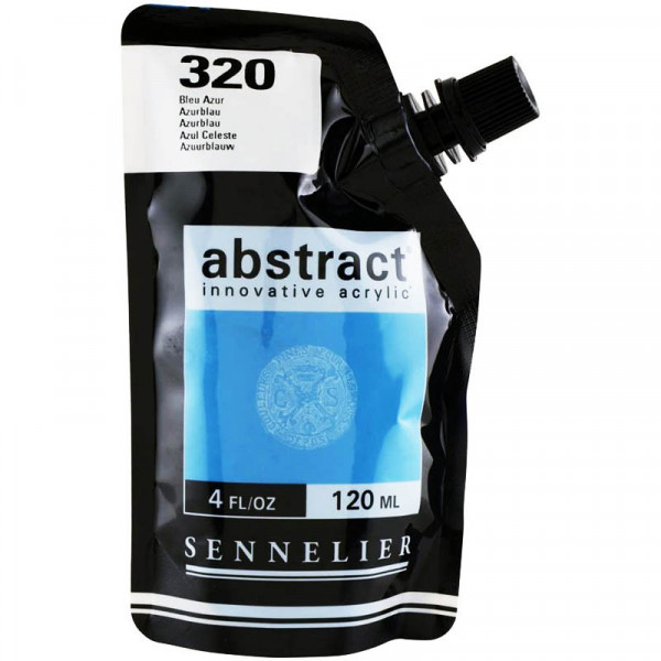 Sachet de peinture Sennelier Acrylique Abstract 120ml Bleu Azur Pas Cher