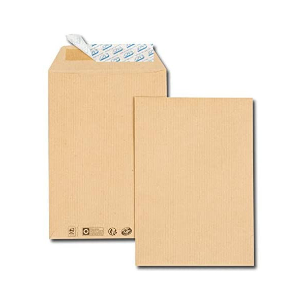 paquet-50-kraft-pochettes-brun-format-C4-auto-adhésive-229x324m-85g