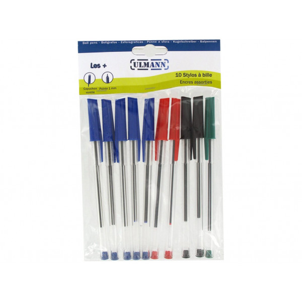 Lot De 10 Stylos - Ulmann pas cher