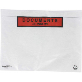 Lot de 100 pochettes documents ci-inclus format A5 - GPV pas cher