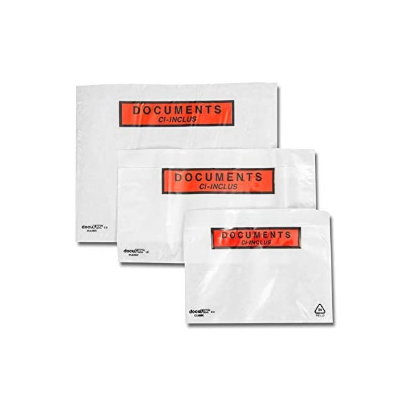 Lot de 100 pochettes documents ci-inclus format A5 - GPV | Surdiscount