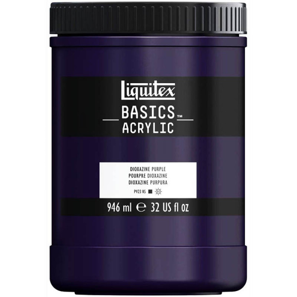 Pot de Peinture Liquitex Acrylique Basics 946ml Pourpre Pas Cher