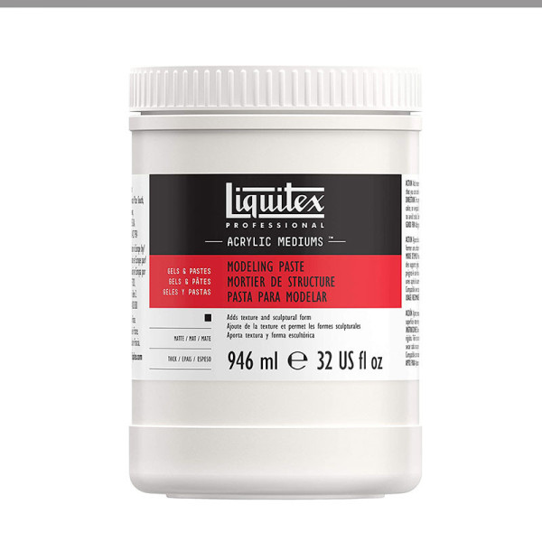 photo-Mortier de structure - Médium - Peinture acrylique - Opaque - Epais - Liquitex - 946ml