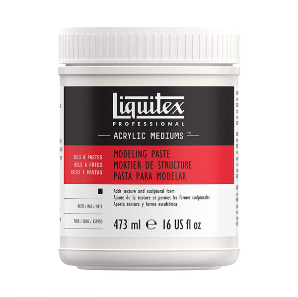 photo-Mortier de structure - Médium - Peinture acrylique - Opaque - Epais - Liquitex - 473ml