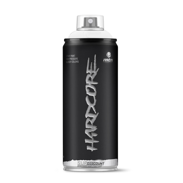 Bombe de peinture Hardcore MTN - Blanc mat pas cher