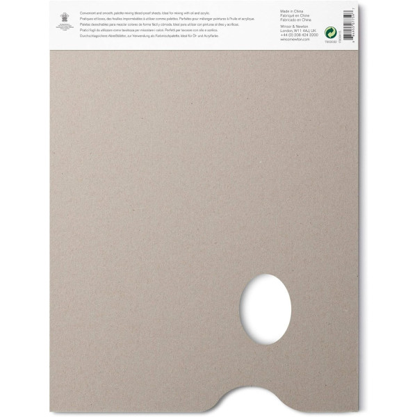 Palette pelable - Papier - Acrylique et huile - 22,9x30,5cm - 50 feuilles - Winsor & Newton
