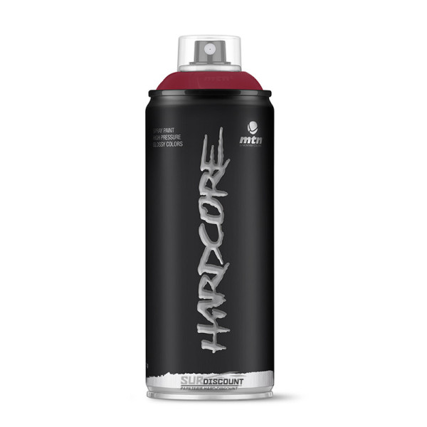 Bombe de peinture Hardcore MTN - Rouge bordeaux pas cher
