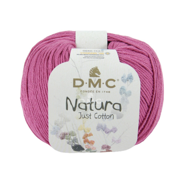 Pelote - 100% coton - Cerise - N62 - DMC - Natura Just Cotton - Tricot - Crochet