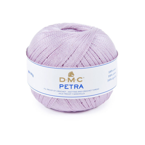 photo - Pelote de laine - 100% coton - Violet - 5211 - DMC - Petra - Grosseur 5