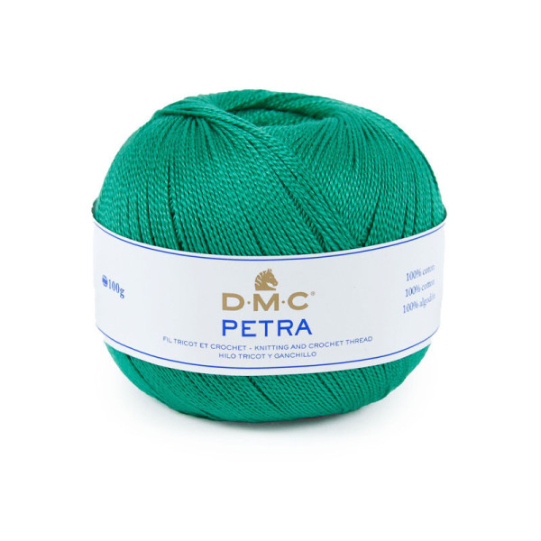 photo - Pelote de laine - 100% coton - Vert - 53814 - DMC - Petra - Grosseur 5