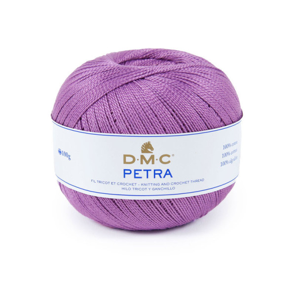 photo - Pelote de laine - 100% coton - Mauve - 53837 - DMC - Petra - Grosseur 5