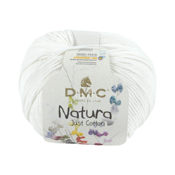 photo - Pelote - 100% coton - Ivoire - N02 - DMC - Natura Just Cotton - Tricot - Crochet