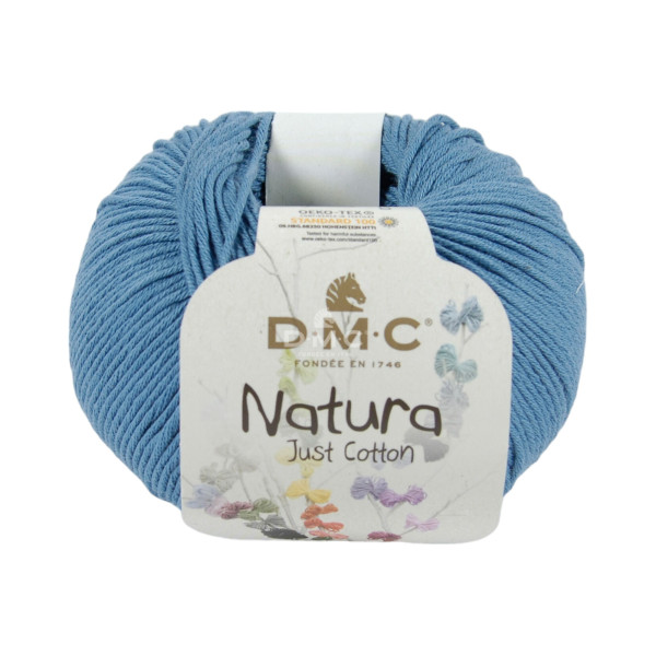 photo - Pelote - 100% coton - Blue jeans - N26 - DMC - Natura Just Cotton - Tricot - Crochet