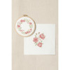 Kit point de croix - Broderie - DMC - Fragrance de rose - Tambour, fils, aiguilles