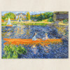 Kit point de croix - Canevas - La yole de Renoir - 30x23cm - DMC - Toile, fils et aiguille