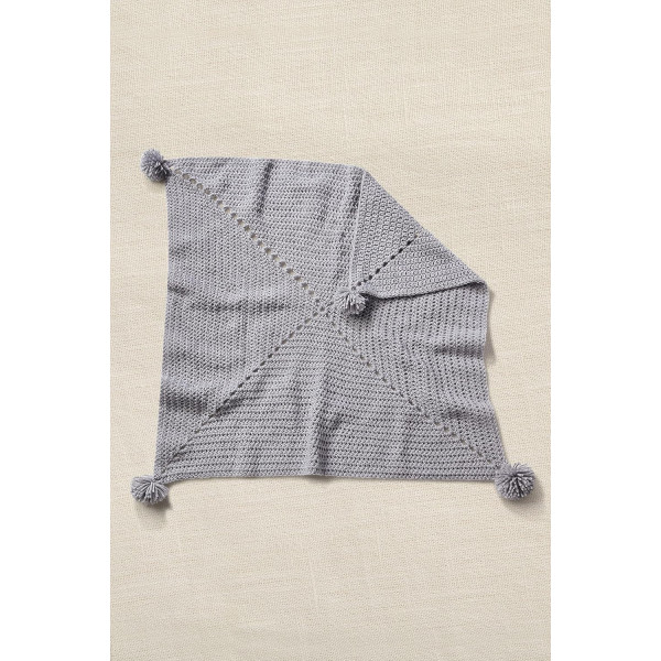 Kit crochet - Ma couverture bien-être - Gris - DMC - Intermédiaire - Laine, crochet
