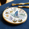 Kit point de croix - Canevas - DMC - Colibri - Toile, fils, aiguilles, tambour