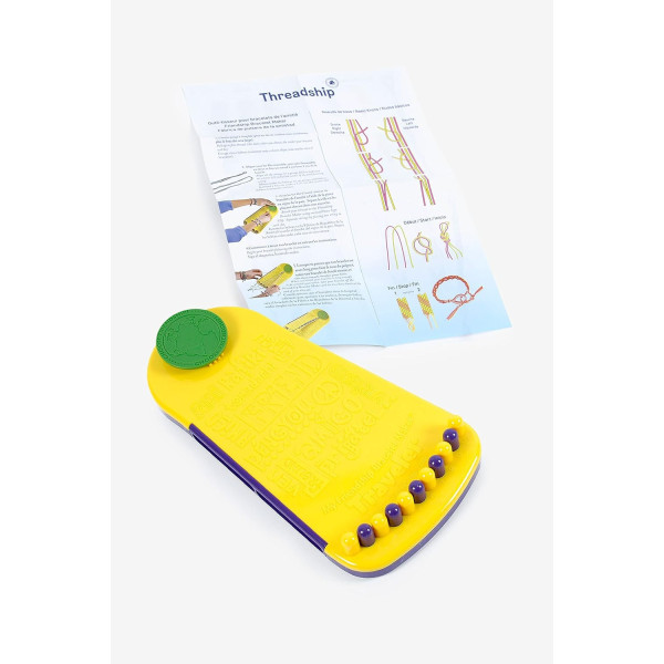 Tisseur - Pour faire des bracelets brésiliens - Coffret voyage - Inclus fils - Enfant dès 8 ans