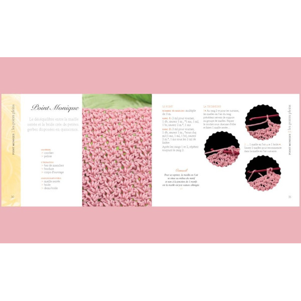 Livre - L'essentiel des points de crochet - Plus de 100 points - Conseils - Editions Eyrolles