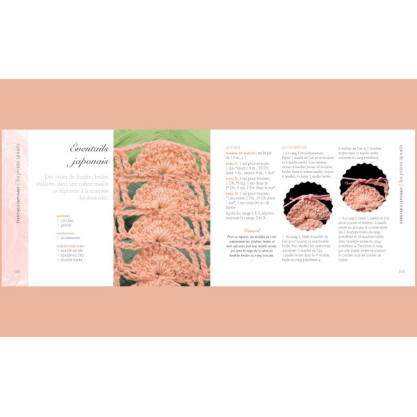 Livre - L'essentiel des points de crochet - Plus de 100 points - Conseils - Editions Eyrolles