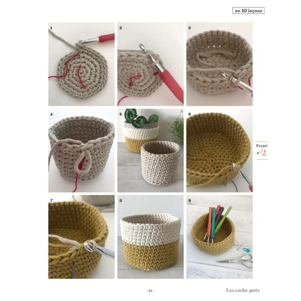 Livre - Apprendre le crochet en 10 leçons - Astuces et conseils - Débutant