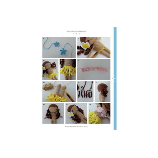 Livre - Poupées et amigurimis de la mer au crochet - 30 personnages et accessoires