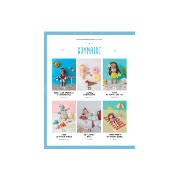 Livre - Poupées et amigurimis de la mer au crochet - 30 personnages et accessoires