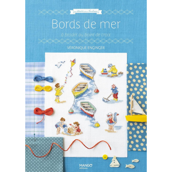 photo - Livre - Bord de mer - Broderie - Point de croix - Mer, bateaux - Mango éditions