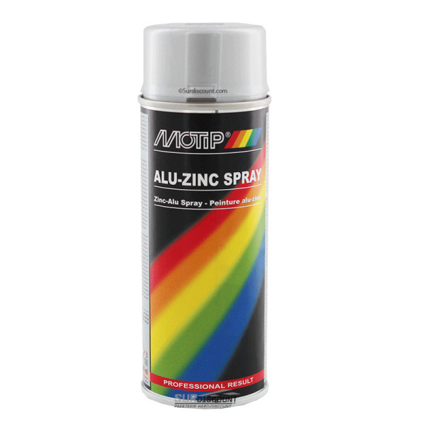 Bombe de peinture Alu et Zinc - Motip pas cher