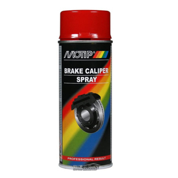 Bombe de peinture étriers de frein - rouge - Motip pas cher