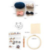 Kit créatif - Punch needle - Renard - 20cm diamètre - Accessoires inclus - Graine créative