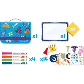 Jeux et dessins pour enfant - Malette de voyage - Ardoise effaçable magnétique - Maped - Travel board