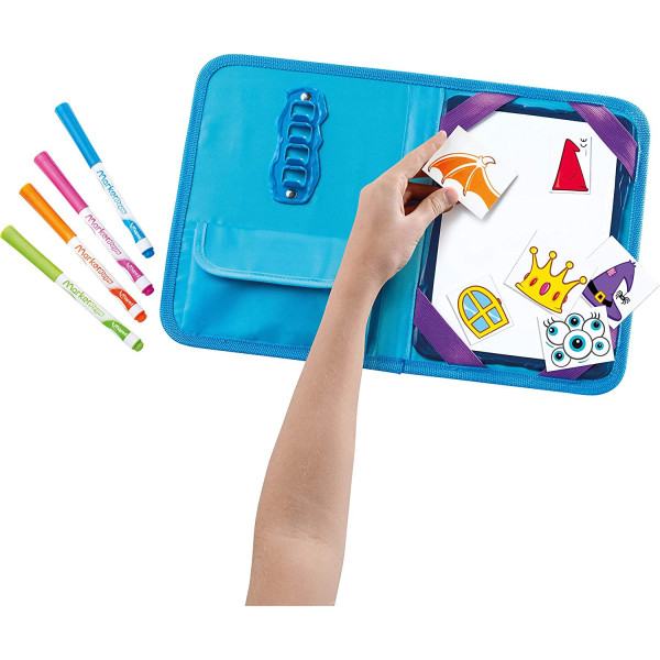 Jeux et dessins pour enfant - Malette de voyage - Ardoise effaçable magnétique - Maped - Travel board