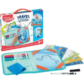 photo-Jeux et dessins pour enfant - Malette de voyage - Ardoise effaçable - Maped - Travel board