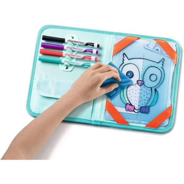 Jeux et dessins pour enfant - Malette de voyage - Ardoise effaçable - Maped - Travel board