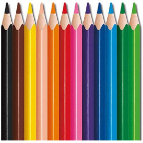12 mini crayons de couleur - Coloriage - Très résistants - Maped - Color'Peps Strong